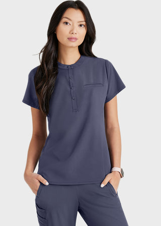 Barco Unify Women's Henley Tuck-In Scrub Top