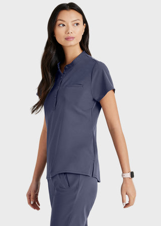 Barco Unify Women's Henley Tuck-In Scrub Top