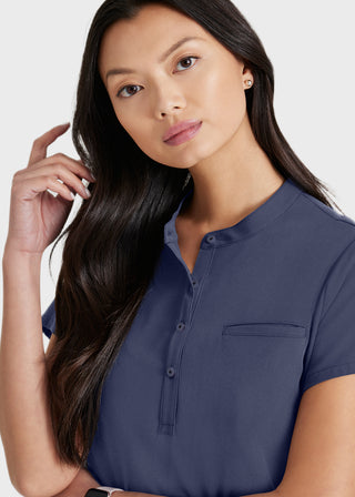 Barco Unify Women's Henley Tuck-In Scrub Top