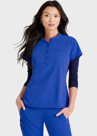 Barco Unify Women's Henley Tuck-In Scrub Top