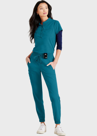 Barco Unify Women's Henley Tuck-In Scrub Top