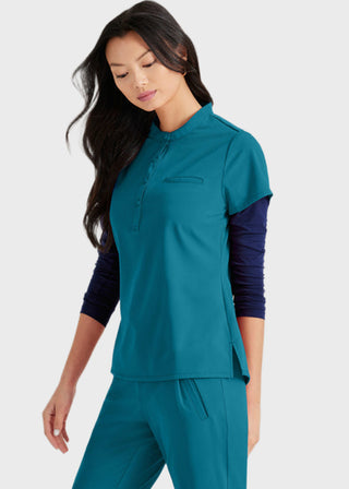 Barco Unify Women's Henley Tuck-In Scrub Top