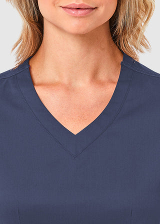 Maevn Blossom Women's Curved V-Neck Top