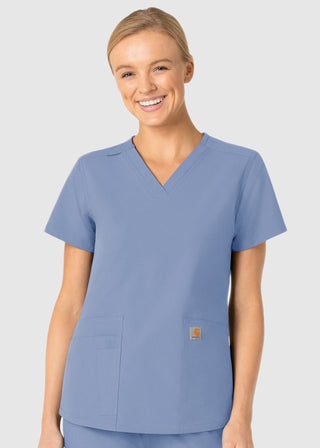 Carhartt Women's V-Neck 5 Pocket Scrub Top
