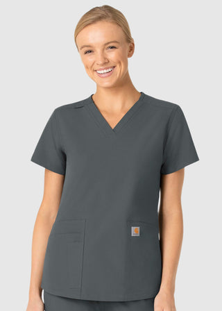 Carhartt Women's V-Neck 5 Pocket Scrub Top