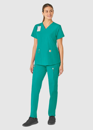 Carhartt Women's V-Neck 5 Pocket Scrub Top