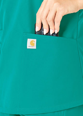 Carhartt Women's V-Neck 5 Pocket Scrub Top