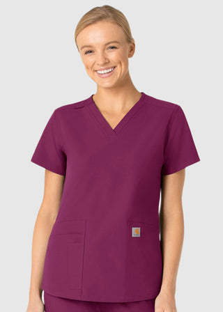 Carhartt Women's V-Neck 5 Pocket Scrub Top