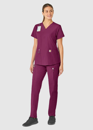 Carhartt Women's V-Neck 5 Pocket Scrub Top