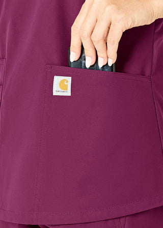 Carhartt Women's V-Neck 5 Pocket Scrub Top