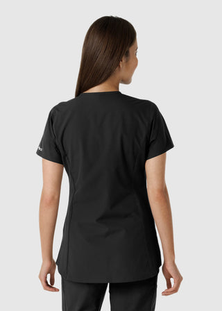 Carhartt Women's Notch Neck Tunic Knit Panel Scrub Top