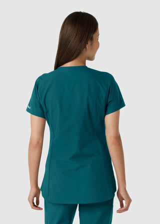 Carhartt Women's Notch Neck Tunic Knit Panel Scrub Top