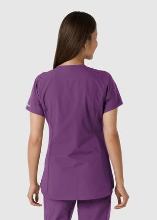 Carhartt Women's Notch Neck Tunic Knit Panel Scrub Top