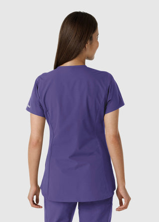 Carhartt Women's Notch Neck Tunic Knit Panel Scrub Top