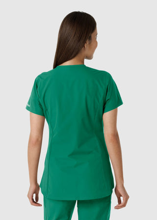 Carhartt Women's Notch Neck Tunic Knit Panel Scrub Top