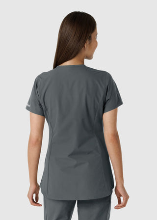 Carhartt Women's Notch Neck Tunic Knit Panel Scrub Top