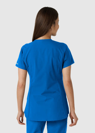 Carhartt Women's Notch Neck Tunic Knit Panel Scrub Top