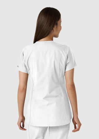 Carhartt Women's Notch Neck Tunic Knit Panel Scrub Top