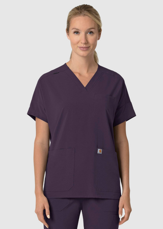 Carhartt Force Cross-Flex Women's Oversized V-Neck Scrub Top