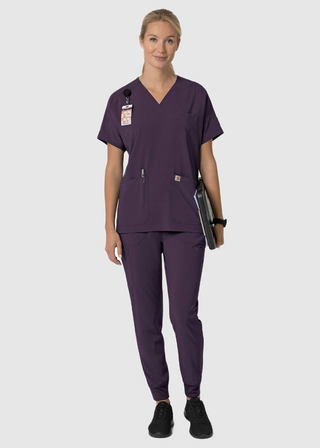 Carhartt Force Cross-Flex Women's Oversized V-Neck Scrub Top