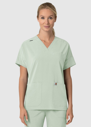 Carhartt Force Cross-Flex Women's Oversized V-Neck Scrub Top