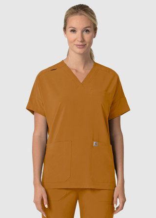 Carhartt Force Cross-Flex Women's Oversized V-Neck Scrub Top