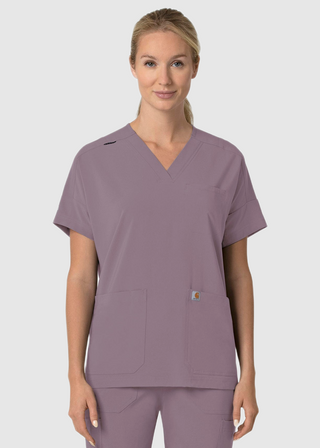 Carhartt Force Cross-Flex Women's Oversized V-Neck Scrub Top