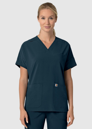 Carhartt Force Cross-Flex Women's Oversized V-Neck Scrub Top