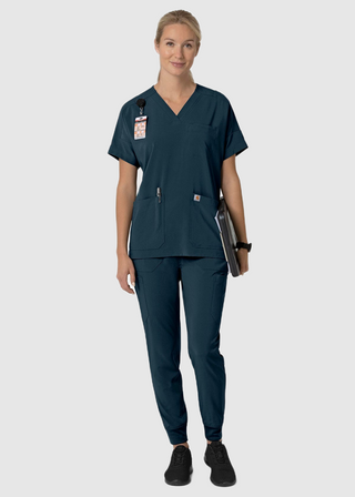 Carhartt Force Cross-Flex Women's Oversized V-Neck Scrub Top