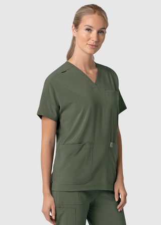 Carhartt Force Cross-Flex Women's Oversized V-Neck Scrub Top