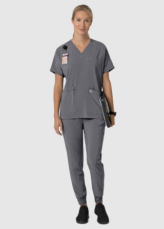 Carhartt Force Cross-Flex Women's Oversized V-Neck Scrub Top