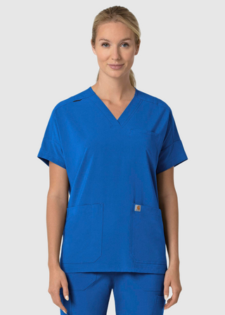 Carhartt Force Cross-Flex Women's Oversized V-Neck Scrub Top