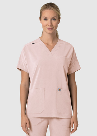 Carhartt Force Cross-Flex Women's Oversized V-Neck Scrub Top