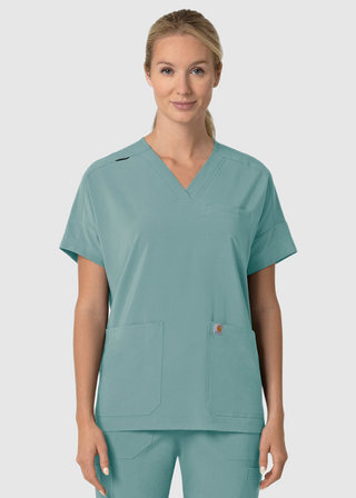 Carhartt Force Cross-Flex Women's Oversized V-Neck Scrub Top