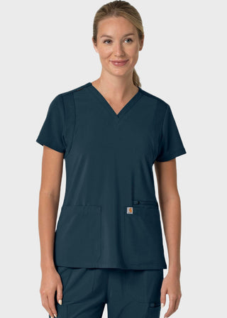Carhartt Force Cross-Flex Women's Flex Panel V-Neck Scrub Top