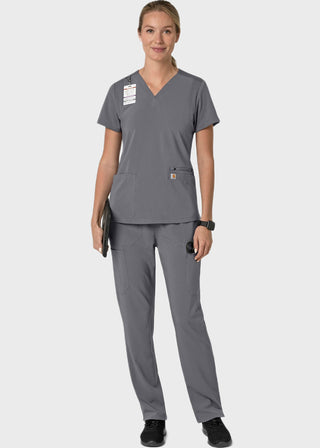Carhartt Force Cross-Flex Women's Flex Panel V-Neck Scrub Top