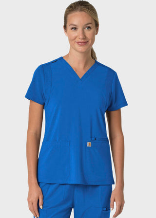 Carhartt Force Cross-Flex Women's Flex Panel V-Neck Scrub Top