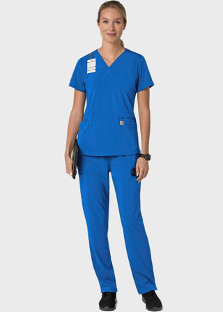 Carhartt Force Cross-Flex Women's Flex Panel V-Neck Scrub Top