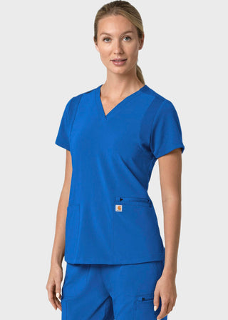 Carhartt Force Cross-Flex Women's Flex Panel V-Neck Scrub Top