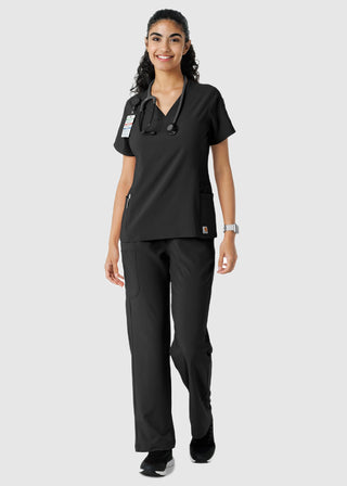 Carhartt Women's Knit Panel Scrub Top