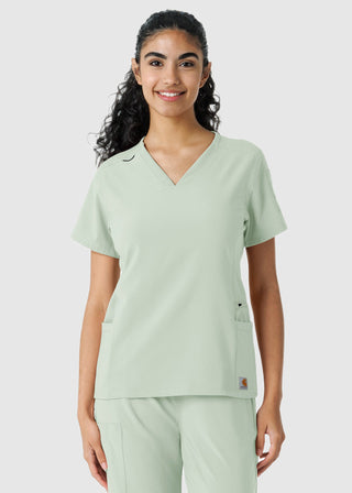 Carhartt Women's Knit Panel Scrub Top