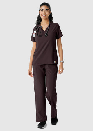 Carhartt Women's Knit Panel Scrub Top