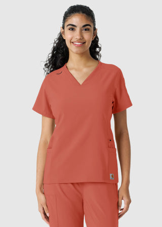 Carhartt Women's Knit Panel Scrub Top