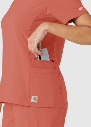 Carhartt Women's Knit Panel Scrub Top