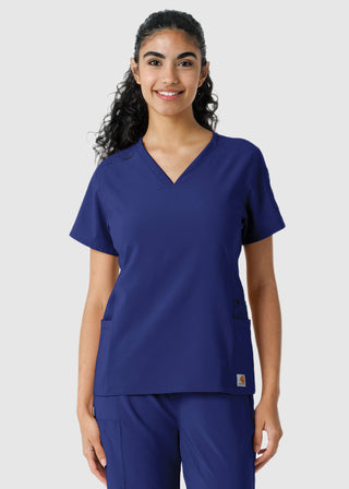 Carhartt Women's Knit Panel Scrub Top