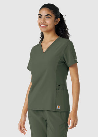 Carhartt Women's Knit Panel Scrub Top