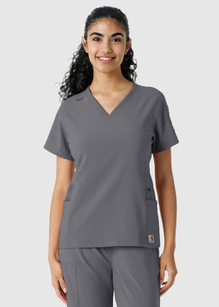 Carhartt Women's Knit Panel Scrub Top