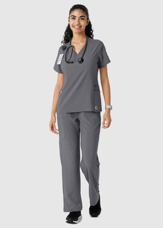 Carhartt Women's Knit Panel Scrub Top