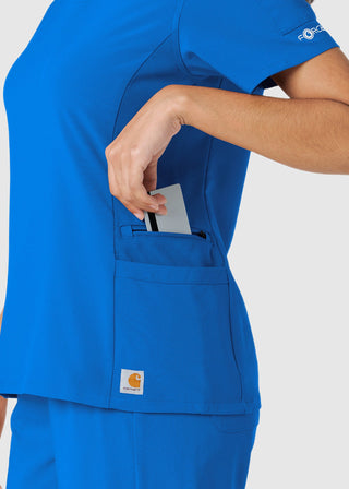 Carhartt Women's Knit Panel Scrub Top