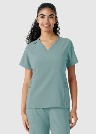 Carhartt Women's Knit Panel Scrub Top